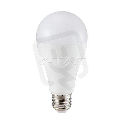 LED žárovka V-TAC 17W E27 A65 Plastic White VT-217