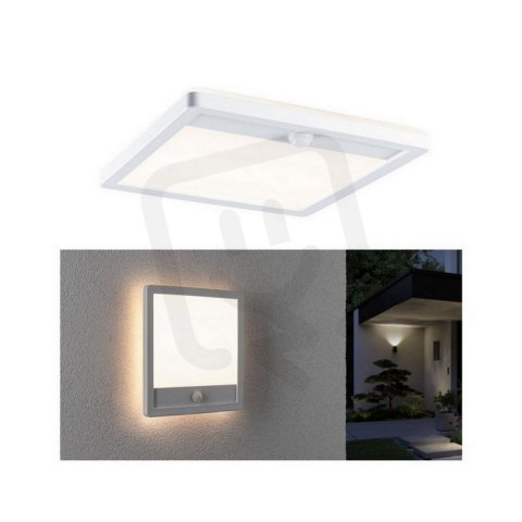 Outdoor 230V Lamina Panel rect PIR white