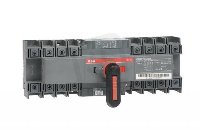 Přepínač ABB OTM80F4CMA230V 4P I-0-II 80A, na základnu, s pohonem 220-240V AC/DC