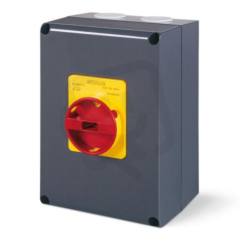 Průmyslový spínač ISOLATOR kovový 100A 3P IP65 emergency SCAME 590.HEM10003