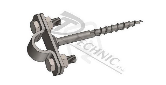 DT TECHNIC 102240 DOTb 200 Držák ochranné trubky a jímače - špička - 200 mm