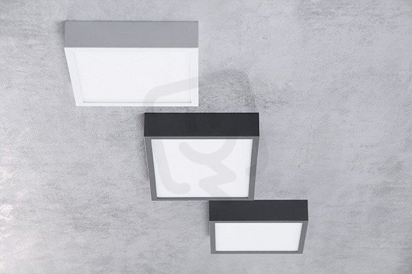 KAPA GREY 264x264x40mm 30W/3000K + DALI Mivvy Lighting KAP2626DAL30W3KG