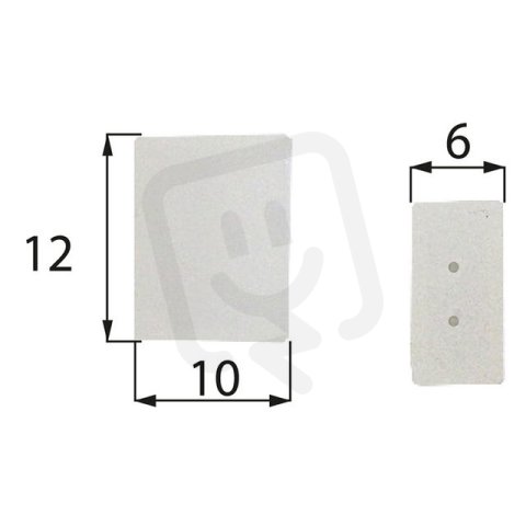 Plastová koncovka pro LED pásky IP68, 8 mm, s otvory MCLED ML-110.009.10.1
