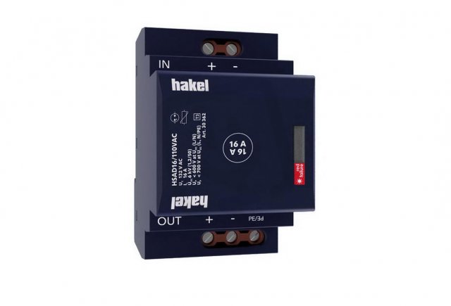 Dvoubranový svodič přepětí HSAD16/110VAC SPD typ 3 HAKEL 30362