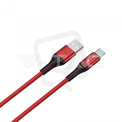 1 M Type C USB Cable Red  - Gold SeriesV