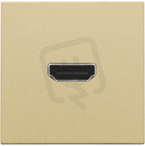 Zásuvka HDMI-šroubový konektor - ALU GOLD NIKO 221-69416