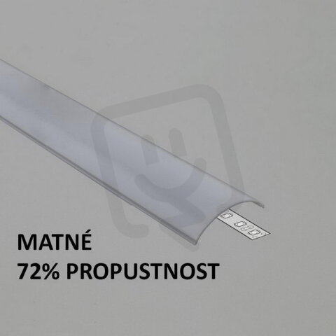 Plexi L30d KLIK matné oblé pro FKU95, 2m FK TECHNICS 4739330