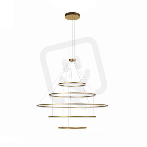 Závěsné svítidlo ORBIT SU LED 300W D1500+1000+1000+600+600 4000K BRASS-DALI