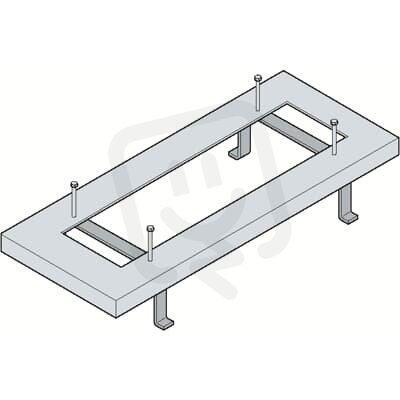 Rám pro usazení do betonu pro skříň 4 ABB LUCA-1SL0434A00