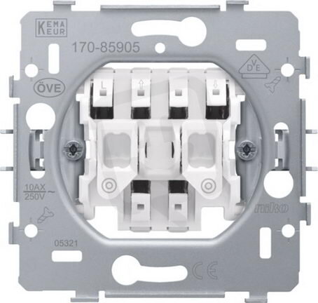 Přístroj žaluziového 2-tlačítka - automatické svorky NIKO 170-85905