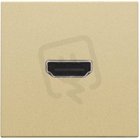 Zásuvka HDMI-HDMI - ALU GOLD NIKO 221-69417