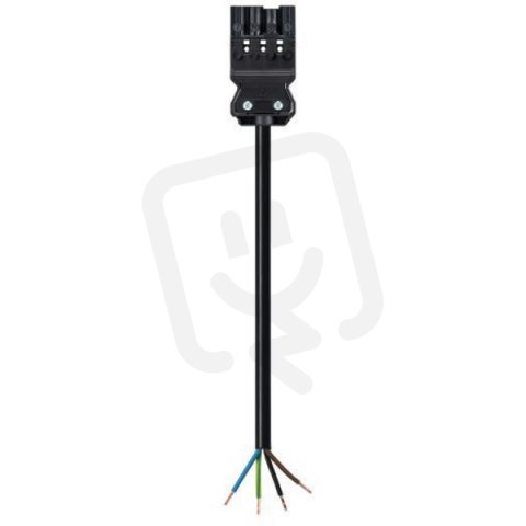 kabel s jedním konektorem gesis, 4-pól, 4*1,5mm2, vidlice, délka 2m, černý