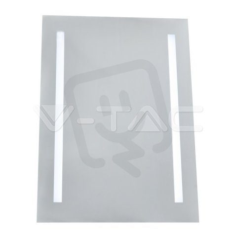 6W LED Mirror Light Rectangle Chrome Wit