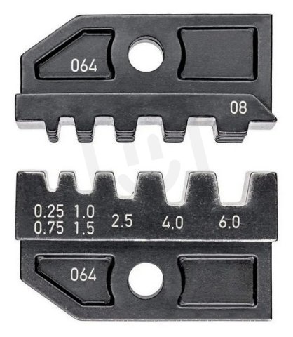 KNIPEX 974908 čelisti k LK1 na dutinky, pro průřezy 0,25-6mm2 dle UL C1-D 0256