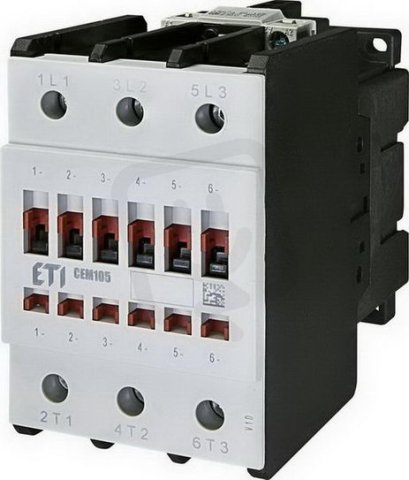 Motorový stykač CEM105.00-110V-50/60Hz, 3p, 3xNO,140A/105A ETI 004652102