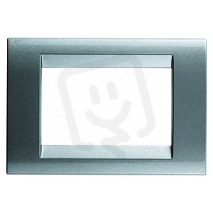 PLAYBUS 12 GANG TITANIUM GREY PLATE