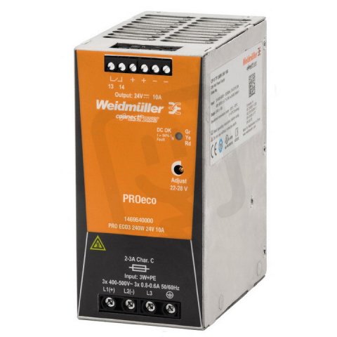 Elektrické napájení PRO ECO3 240W 24V 10A WEIDMÜLLER 1469540000