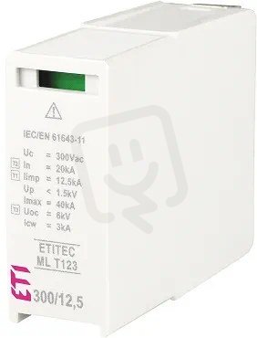 ETI Modul svodiče přepětí MOD.ETITEC ML T123 305/50,50kA, 100kA, 50kA, 305V AC