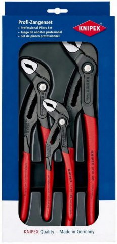 KNIPEX Cobra-set 1x 87 01 150, 1x 87 01 250, 1x 87 01 300 00 20 09 V02