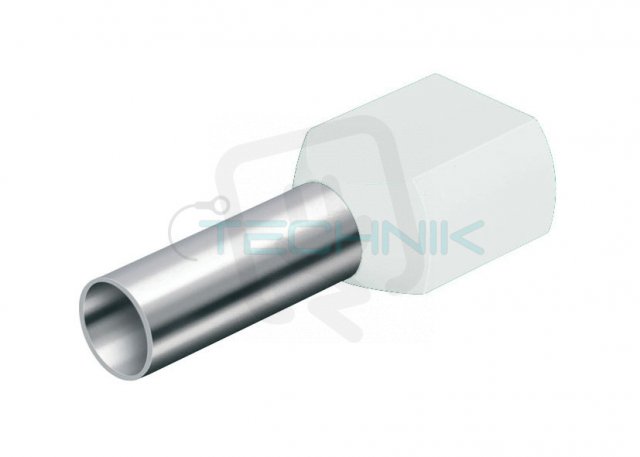 DD 16-14 bílá Dutinka dvojitá,průřez 2x16mm2/délka 14mm,dle DIN46228,barva bílá