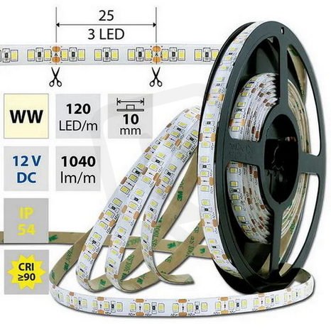 LED pásek SMD2835 WW, 120LED, 5m, 12V, 14 W/m MCLED ML-121.359.60.0