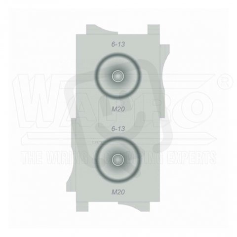 WFLI21-6834-12 WFL-21, 68 x 34 mm 2x M20
