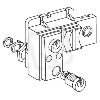 Uzamykání na jističi v poloze Vypnuto profalux 1 zámek SCHNEIDER 48545