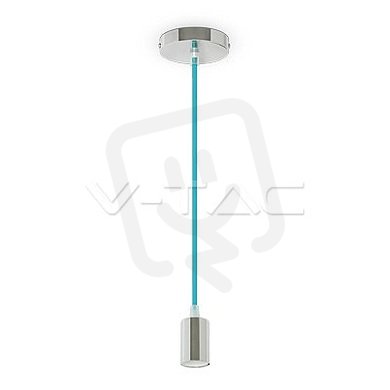 Závěsné svítidlo V-TAC Chrome - Light Blue VT-7338