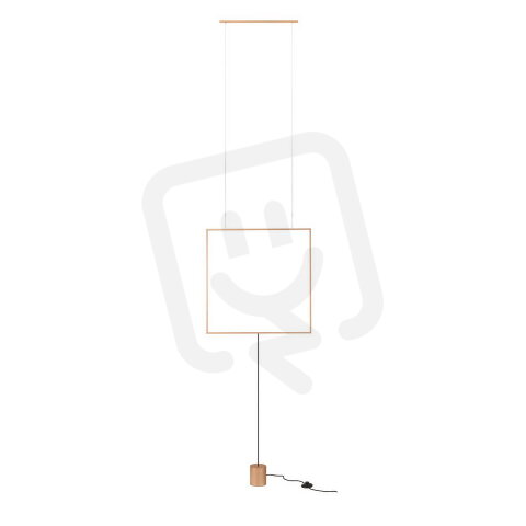 Závěsné svítidlo SLICK SU/LAMP SQ LED 28W 3000K GD REDO 01-2133