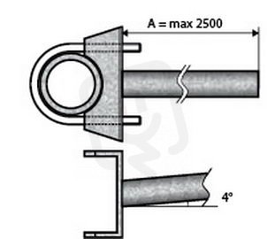 UDT 1 - 1500 výložník rovný, třmenový AMAKO 2011500060