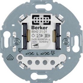 Dotykový stmívač univerzální (R, L, C,LED) 2-násobný BERKER 85422101