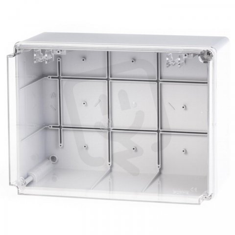 Rozbočovací krabice SCABOX IP56 300x220x170mm, průhledný kryt SCAME 686.429