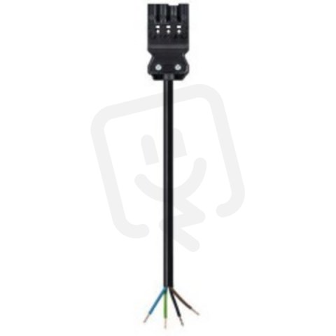 kabel s jedním konektorem gesis, 4-pól, 4*1,5mm2, vidlice, délka 0,5m, černý