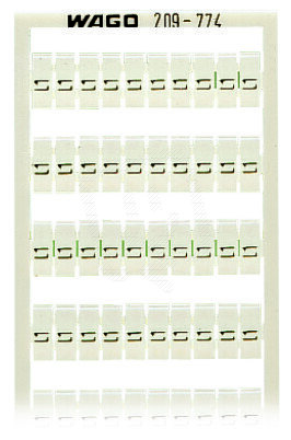 Popisovací karta WSB s potiskem L1 (100×) neflexibilní bílá WAGO 209-774