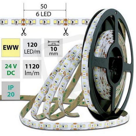 LED pásek SMD2835 EWW 120LED/m 5m, 24V, 14 W/m MCLED ML-126.827.60.0