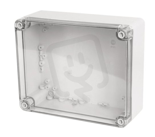 Krabice SolidBOX 68191 IP65 270x220x106mm průhledné víko hladké boky FAMATEL