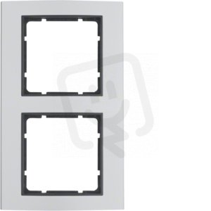 Rámeček, 2-násobný, B.3, Alu elox/antracit mat BERKER 10123004