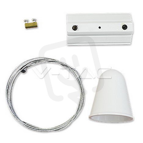 Hanging Track Light Kit 1M/4Line White,