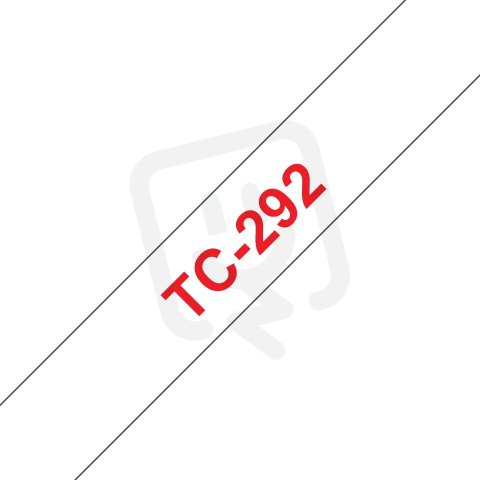 BROTHER TC-292, bílá / červená - 1ks (9mm)