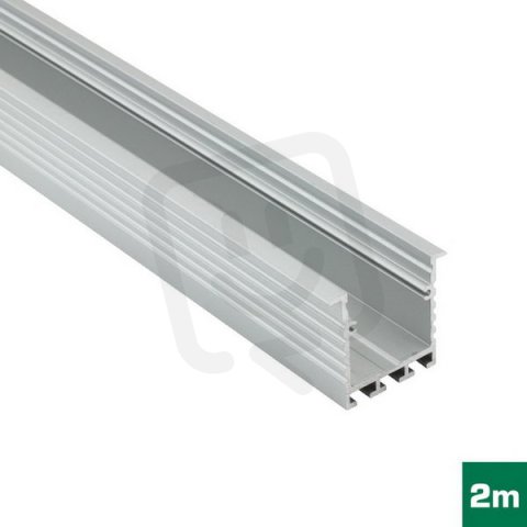 AL profil FKU56 C31/MP10 pro LED, bez plexi, 2m, elox FK TECHNICS 4738331