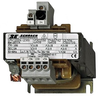 Oddělovací ochranné trafo 400 V/230 V, 2