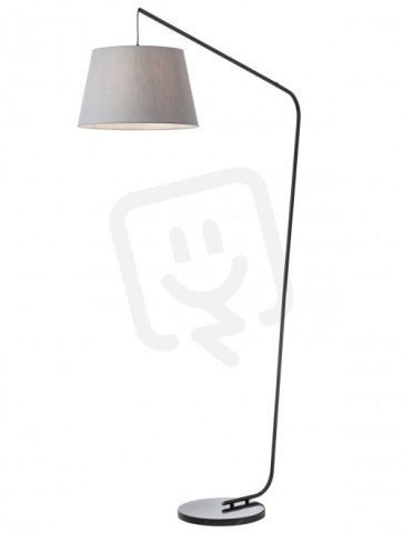 Stojací lampa KERMIT LAMP 1x42W E27 BLACK/GREY REDO 01-3078