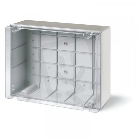 Rozbočovací krabice SCABOX IP56 380x300x170mm, průhledný kryt SCAME 686.430