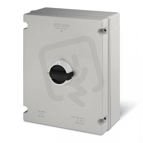 Průmyslový přepínač ISOLATOR plastový 160A 3P IP55 standard SCAME 590.GE16003-C