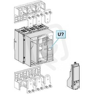 Schneider 33285 NS800H 4P pevný základní jistič, verze pro elektrické ovládání