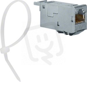 RJ45 modul (E-DAT-Format), RJ45, cat. 6A, 10 GBit HAGER VZ314RJ