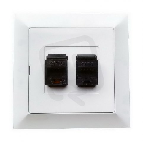 PREMIUM 2 PC/6 Zásuvka komunikační 2x8 pin KAT. 6 GREENLUX GXKP051