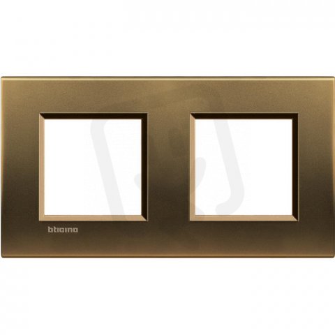 BTICINO LIVINGLIGHT RÁMEČEK HRANATÝ 2+2MODULOVÝ BRONZ LNA4802M2BZ