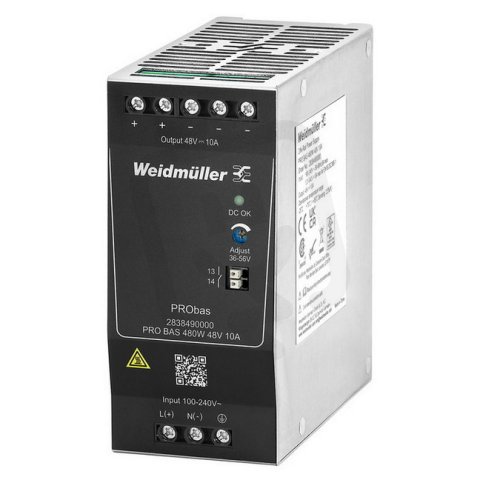 Elektrické napájení PRO BAS 480W 48V 10A WEIDMÜLLER 2838490000