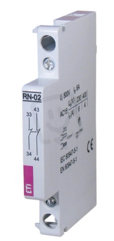 Pomocné kontakty RN-02, 2xNC, 6A, 230V AC ETI 002464069